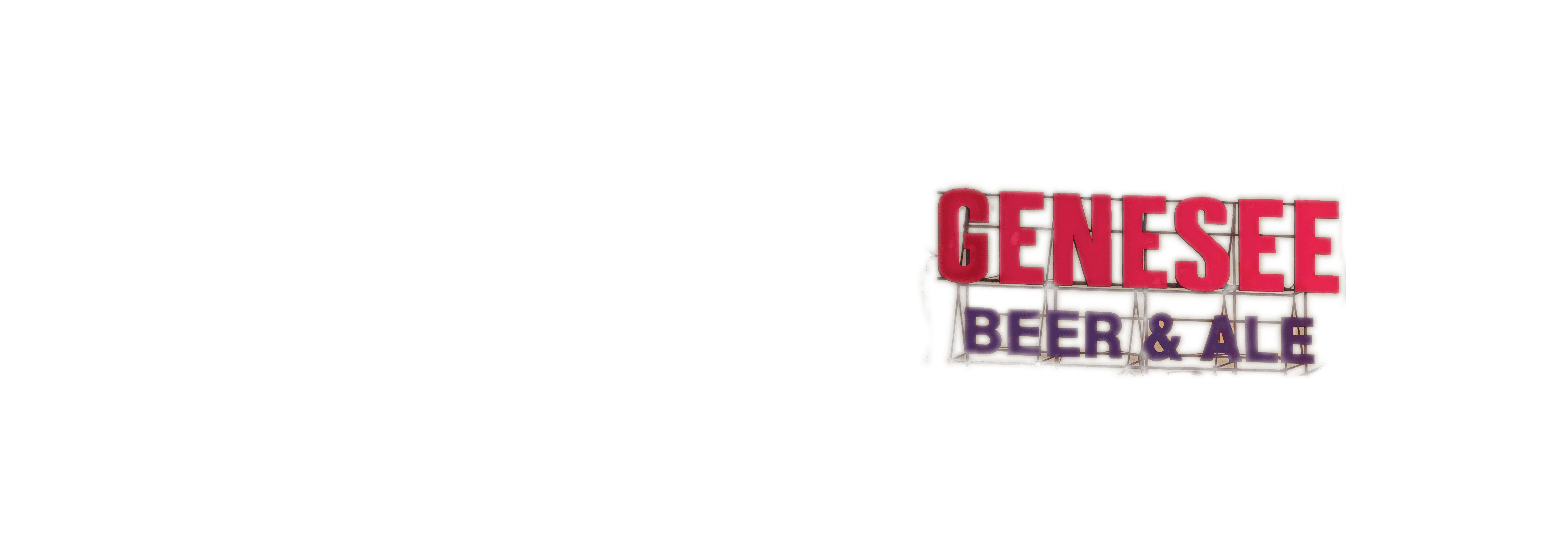 A photo of the Genesee Beer & Ale neon sign